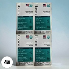 Piberene Alpha Chicory Dietary Fiber 60 tablets 4 boxes 540525 / 파이베린 알파 치커리 식이섬유 60정 4박스 540525