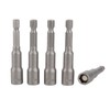 Socket Set 1/4" Drive 5pcs Set, 8mm Quick-Change Impact Drill