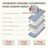 BRONYPRO Non Stick Ceramic Baking Sheet Pan Set of 3,