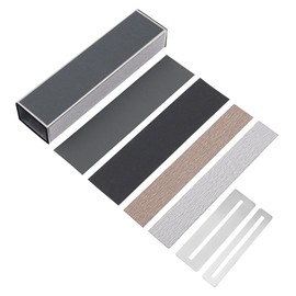 Yootones Guitar Fret Leveler Beam, Leveling Bar with Self-adhesive Sandpaper, 2Pcs Fingerboard Guard Protectors, 4Pcs Replacement Sanding Papers, Luthier Tools Compatible with Electric Guitar Bass