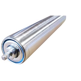 Pack of 5 Conveyor Rollers, 1.5" Diameter Galvanized Steel, 10" Between Frame