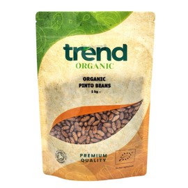 Trend Organic Pinto Beans - Ideal for Salads, Soups, and Main Courses, Rich in Protein, Dietary Fibre, Vitamins and Minerals, Certified Organic, Vegan, Non-GMO, No Perservatives or No Additives, 1kg