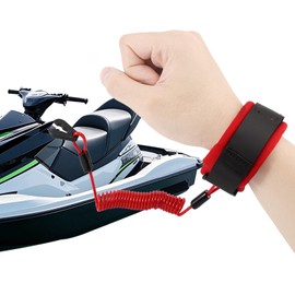 Boat Kill Switch Lanyard Wrist Strap, Adjustable Safety Outboard Kill Switch Lanyard Wrist Strap Engine Cut Off Stop Floating Wristband for Boats Motorboats Accessories
