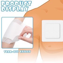 30 Pieces Bordered Gauze-Island Dressing is 6 x 6 Inch Wound Bandage Adhesive Patches Post Shower Pads Breathable Borders Individually Packed Pouches