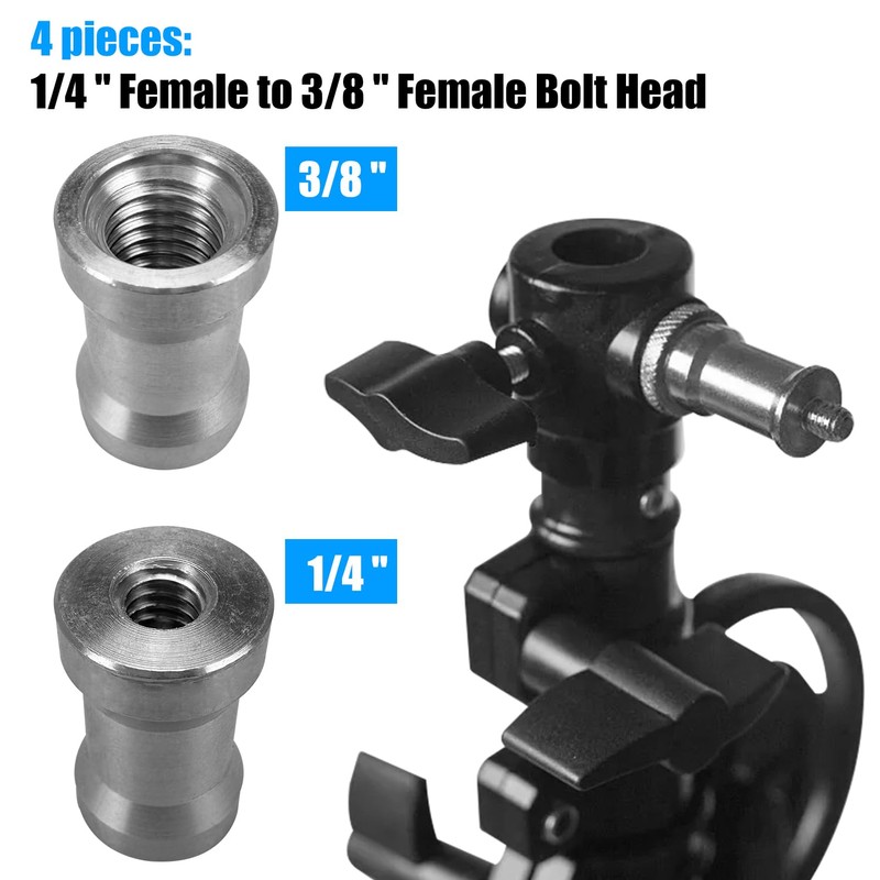 20 Pcs Camera Screw 1/4 to 3/8 Adapter Thread Adapter