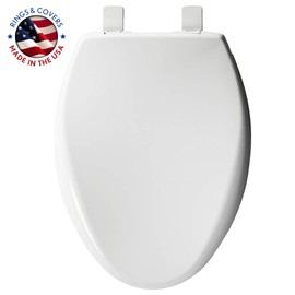 MAYFAIR 1887SLOW 000 Affinity Slow Close Removable Toilet Seat that will Never Loosen, Providing the Perfect Fit, ELONGATED, Long Lasting Solid Plastic, White
