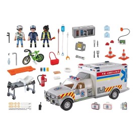 Playmobil City Action Vehículo Rescate Ambulance Cantidad Piezas