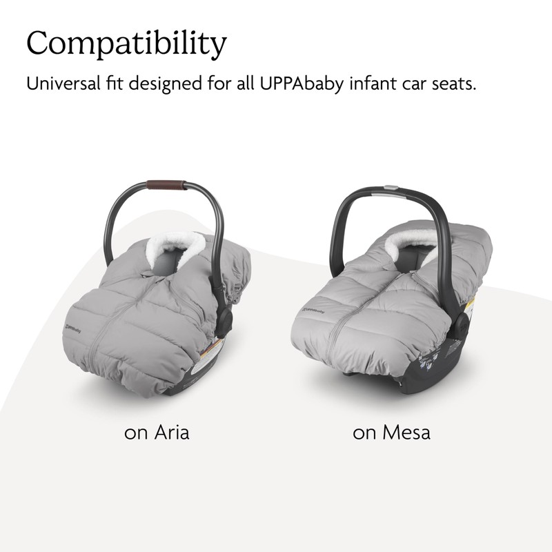 UPPAbaby CozyGanoosh for Aria and Mesa Infant Car Seat Carriers/Ultra-Plush,