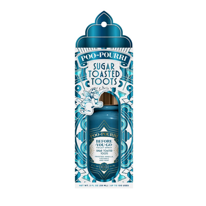 Poo-Pouri Before-You-Go Holiday Toilet Spray, Sugar Toasted Toots, 2 Fl