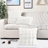 PureFit Set of 2 Faux Fur Throw Pillow Covers 12"