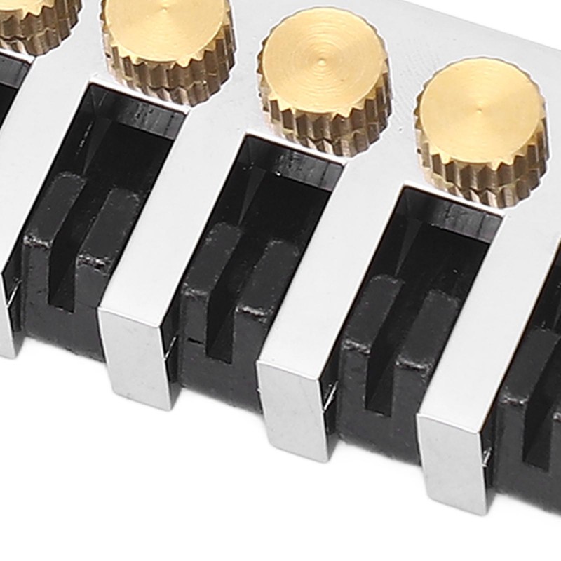 Guitar Bridge Tailpiece Reversible Wrap Around Saddle Bridge Stop Tailpiece