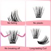 FADLASH Individual Cluster Lashes Extensions 168Pcs 40D 0.07 D Curl