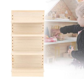 1/12 Dollhouse Miniature Supermarket Wooden Shelves Mini Model Kit 1:12 Miniature Dollhouse Decoration Dollhouse Accessories (Model:
