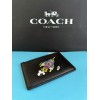 Coach NWT Cosmic Coach Zip Card Case With Rocket Print