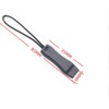 Harts Compact Emergency Safety Toggle Whistle with Zipper Loop Lanyard,