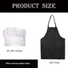 XZSKD 4pcs Chef hat, chefs hat,chef apron, for Adults Adjustable