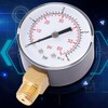 Mini pressure gauge, compressed air pressure gauge with double scale,
