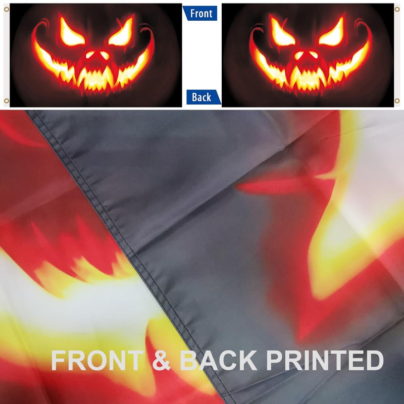 Halloween Flags For Outside, Large Halloween Flag 3x5 Outdoor Flag