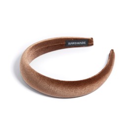 HABAC STUDIO- Headbands for Women Hair Accessories for Women Hair bands for Girls Headbands Velvet Sponge Small 3cm Wide. (Brown)