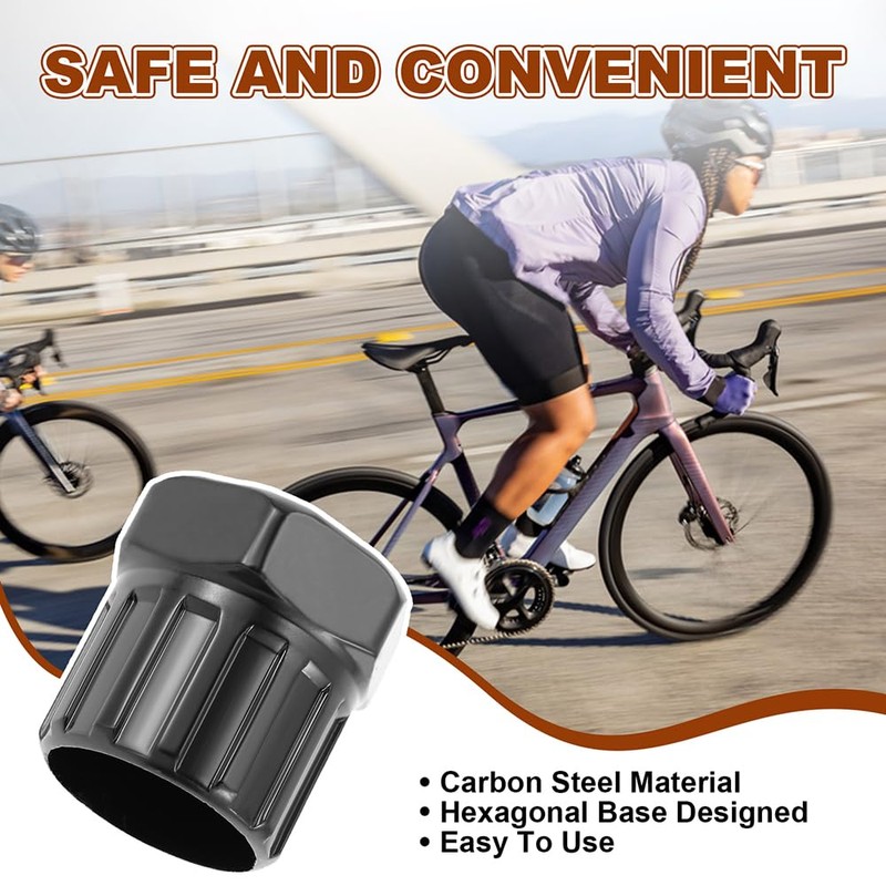 Mtsooning 6PCS Bicycle Freewheel Removal Tool, Mountain Bike Cassette Lockring