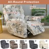 Eco-Ancheng 4-Piece Recliner Chair Cover, Lazyboy Recliner Covers, Non-Slip, Storage