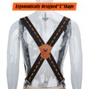 WELKINLAND 2-Piece Sets Black & Brown Work Suspenders, Heavy Duty