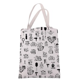 Hairdresser Gift Hair Stylist Canvas Tote Bag Hair Hustler Gift Hair Cosmetology Shopping Bag Hairstylist Themed Gift