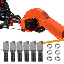 SYWAN 10 Pack 2-1/2"Lx3/4"W Stump Grinder Teeth and 5/8" Nuts Compatible with Shaver SC50/SC50-H/SC25/SC25-H/SC30/SC30-H/Woods SG100 Stump Grinder Parts for Cutting Tree Stub