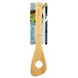 Pearl Metal Easy Cooking Wood Cooking Spatula Slotted C-8762