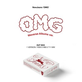 NewJeans - 1st Single [OMG] (Weverse Albums Ver.) Out Box + Lyrics + Photocards + QR Card + 3 Extra Photocards