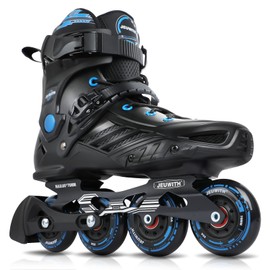 Inline Skates for Women Men, Outdoor Street Blades Roller Adult Male Female, Professional Fitness Roller Skates Blades for Unisex (Black&Blue) Men5-6/Women6-7/24.6cm