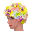 Medifier Women's Vintage Floral Leaf Retro Swimming Cap