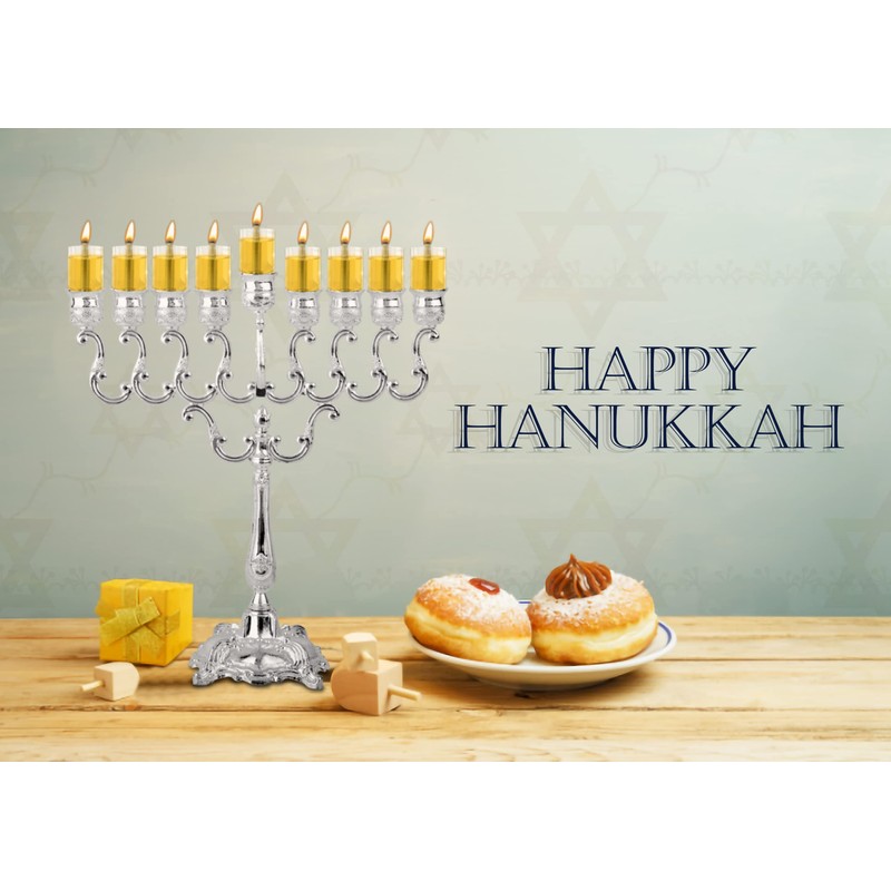 Hanukkah Menorah Glass Oil Cups – Elegant Holders for Oil