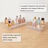 Mowhut 3-Tier Clear Perfume Organizer, Adjustable & Extendable Perfume Tray,