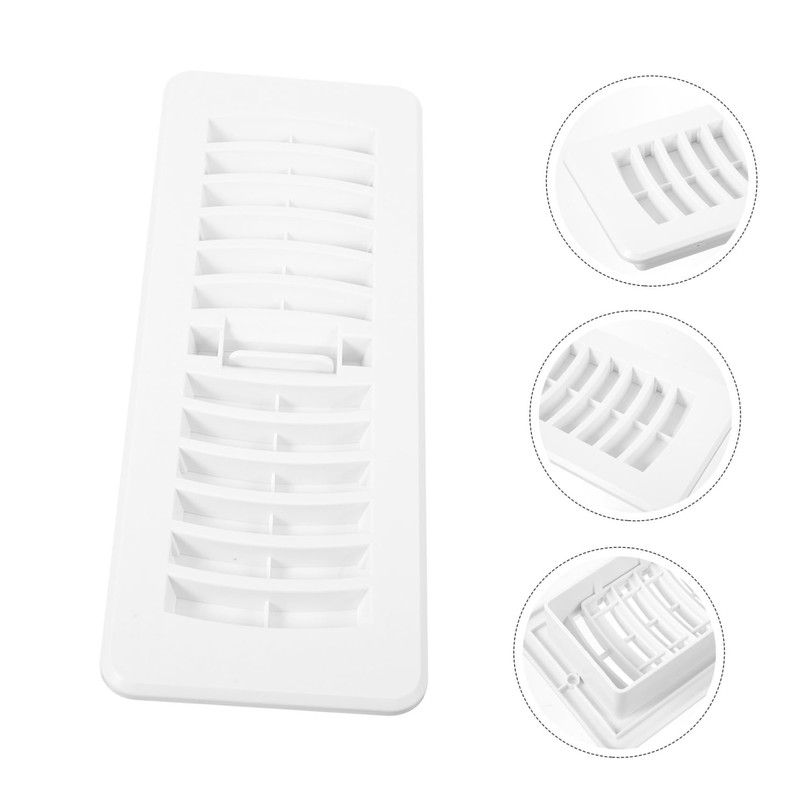 MERRYHAPY Floor Air Vent Cover White Ventilation Grille Practical Air
