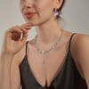 Subiceto 15Pcs Y2k Star Moonstone Necklace Earrings and Rings for