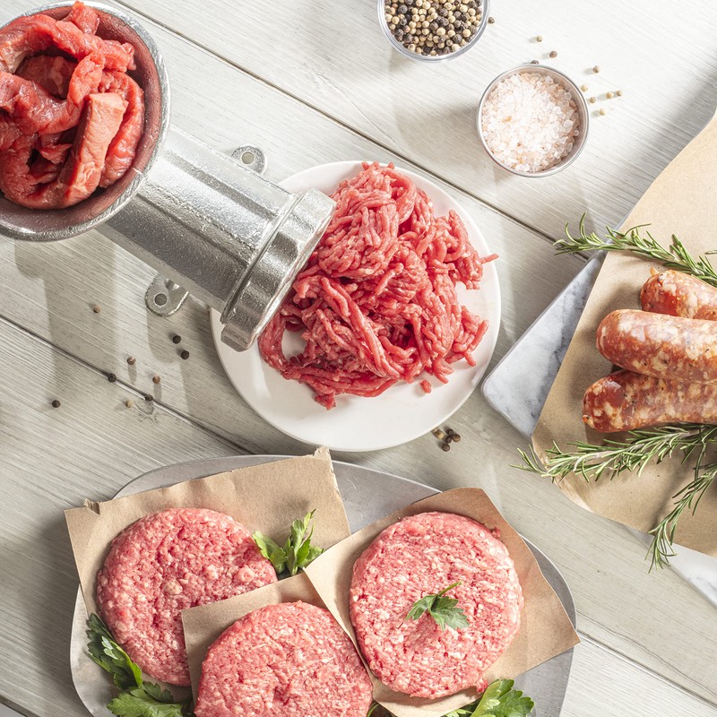 Cast Iron Table Mount Meat Grinder - Manual Mincer Includes