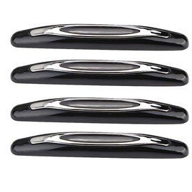 Yctze Protectores de Borde de Puerta de Coche Protector de Rayado Cubierta de moldura Tira de Parachoques de Esquina Protector de rasguño anticolisión Protector de moldura de moldura （4pcs）(Negro)