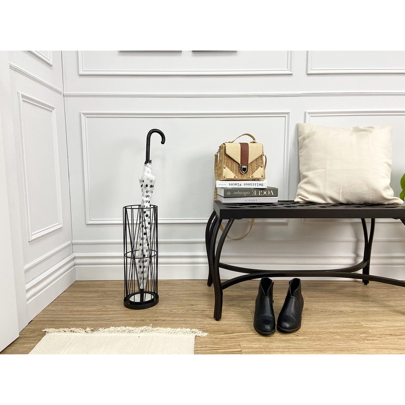 Mango Steam Pluvian Soakstone Umbrella Holder (Regular, Black)