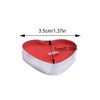 QOTSTEOS 50pcs Heart Shaped Candles, Romantic Love Unscented Tea Lights
