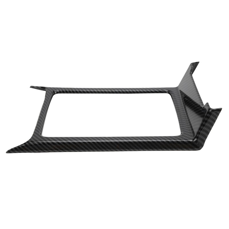 Central Console Water Cup Holder Trim Frame Carbon Fiber Style
