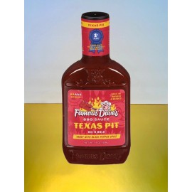 Famous Dave's 〽️New Exclusive Famous Dave's BBQ Texas Pit Tangy Black Pepper Sauce Bottle 20oz