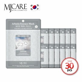 MJ Care Essence Mask Pack Arbutin 30 sheets x 23g (WC11B0B) / 엠제이케어 에센스 마스크팩 알부틴 30매 x 23g (WC11B0B)