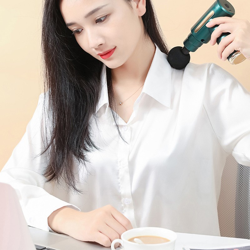 Fascia Massage Gun 6 Speeds Adjustable Portable Handheld Muscle Massager
