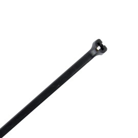 Gardner Bender 46-308UVBMP Metal Pawl Cable Tie, 7 in., 50 lb. Tensile Strength, Wire / Cord Management Industrial and Household Use, Nylon Zip Tie, 20 Pk., UV Resistant Black
