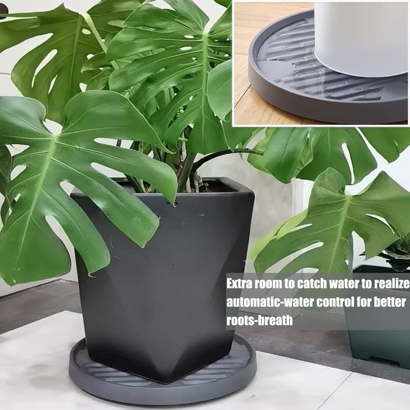 15.5Inch Plant Caddy with Hidden Wheels, Rolling Plants Stand with
