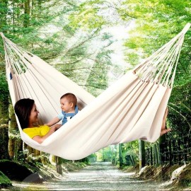 Unbranded Camping Hammock Outdoor Sleeping Bed Outdoor Tree Nap Canvas Swing Rocking Chair