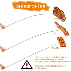 Marshmallow Roasting Stick, PIONEERS Marshmallow 8 Roasting Sticks 32 Inch Telescoping Extendable Roasting Sticks for BBQ Camping Campfire Grill Outdoor(Pack of 8 Sticks)