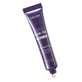 Gellen Semi Solid Nail Glue Gel for Nail Tips, 4 in 1 Super Sticking Gel X Nail Glue for Press on Nail, Rhinestone Glue Gel Nail Glue for Acrylic Nail Tips U V Cured Nail Glue Gel for Soft Gel Tips