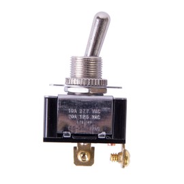 Gardner Bender GSW-11 Heavy-Duty Electrical Toggle Switch, SPST, ON-OFF, ¾ HP 125-250V AC, Screw Terminal